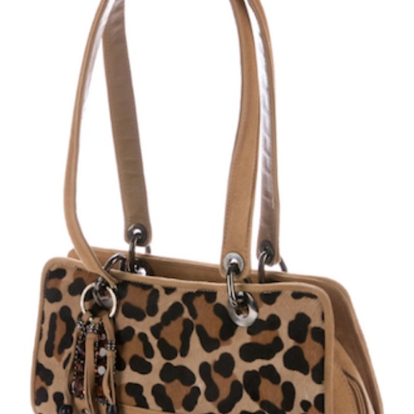 STUART WEITZMAN Leopard/Ponyhair Shoulder Bag - Picture 3 of 7